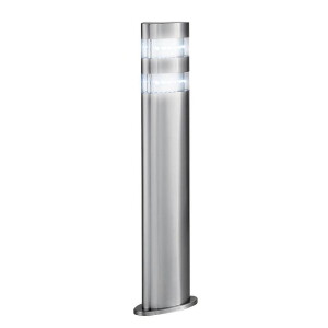 India srebrna satyna wys. 45cm. LED 1,5W 6500K IP44 Lampa ogrodowa stojąca