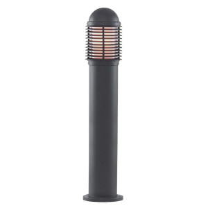 Bollard 2 czarny wys. 73cm. E27 IP44 Lampa ogrodowa stojąca