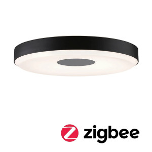 Puric Pane czarny | szary Smart Home Zigbee LED DIM 16W 2700K Lampa sufitowa ściemnialna sterowana aplikacją