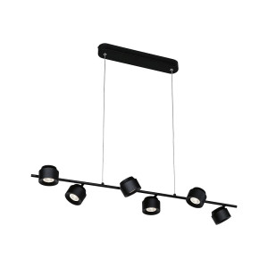 Puric Pane czarny LED LED 3 step dim. 6x4,5W 2700K Lampa wisząca ściemnialna