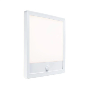 Lamina biały 25cm. PIR LED 14W 2200-3000K IP44 Tunable Warm Lampa ścienno-sufitowa z czujnikiem zmierzchu i ruchu