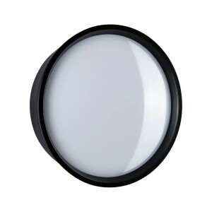 Platomo czarny 18cm LED 14,5W 3000K IP44 Kinkiet zewnętrzny