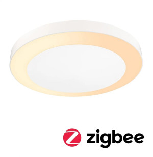 Circula biały Ø32 cm. Smart Home Zigbee PIR LED DIM 14W 2200-3000K IP44 Zewnętrzna lampa sufitowa odporna na sól morską z czujnikiem ruchu i zmierzchu