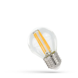 LED 5,5W Dim. kulka WW ciepła E-27 CLEAR Żarówka ściemnialna
