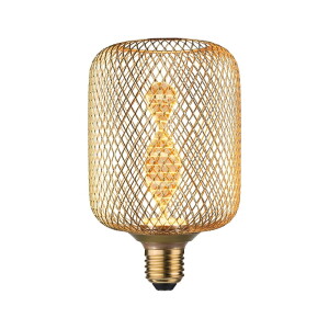 LED METALLIC GLOW ZYL mosiądz Helix 3,5W 1800K E27 Żarówka dekoracyjna