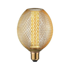 LED METALLIC GLOW GLOB mosiądz Spiral 4,2W 1800K E27 Żarówka dekoracyjna
