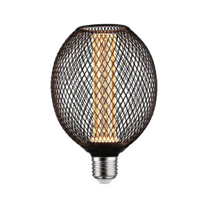LED METALLIC GLOW GLOB czarny Spiral 4,2W 1800K E27 Żarówka dekoracyjna