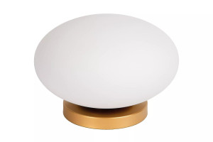 ELYSEE matowe złoto | mosiądz Ø 30cm. E27 Lampka stołowa