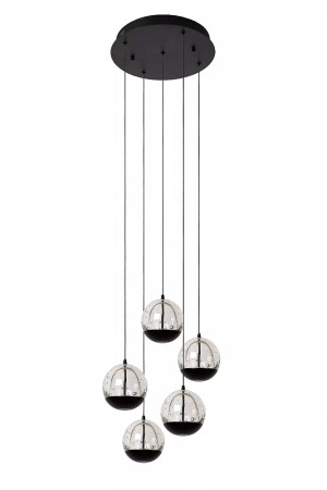 SENTUBAL czarny LED Dim. 5x5,2W 2700K Lampa wisząca ściemnialna
