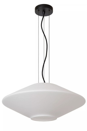 TREVOR biały opal Ø 50cm. E27 Lampa wisząca