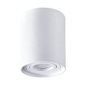 ORION R1 wys. 12,5cm. biała okrągła GU10 Downlight regulowany