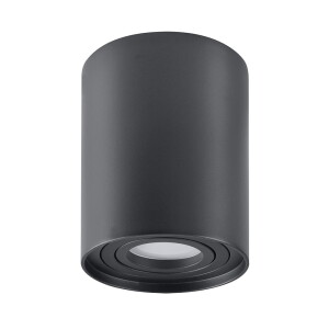 ORION R1 wys. 12,5cm. czarny okrągła GU10 Downlight regulowany