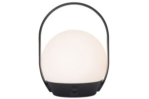Cardi czarny Bluetooth Mesh LED dim. 3,3W 2700-6500K RGB IP65 Lampka stołowa zewnętrzna sterowana aplikacją lub pilotem