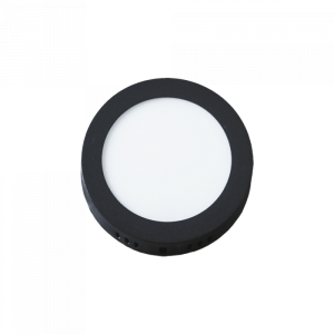 LED czarny 6W 4000K 360lm Oprawa sufitowa okrągła