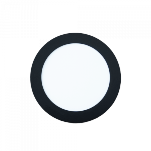 LED czarny 12W 4000K 800lm Oprawa sufitowa podtynkowa okrągła