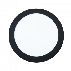 LED czarny 18W 4000K 1400lm Oprawa sufitowa podtynkowa okrągła