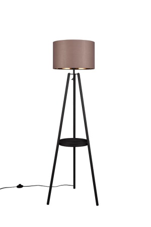 Colette czarny mat | szary E27 Lampa podłogowa trójnóg