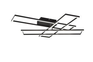 Corso czarny mat LED 3 step dim. 36W 2700-6000K pilot Lampa sufitowa ściemnialna z pilotem