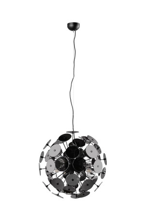Discalgo czarny mat | chrom Ø 54cm 6xE14 Lampa wisząca