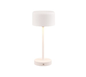 Jeff biały mat akumulator LED 3 step dim. 1,5W 3000K Lampka stołowa ściemnialna