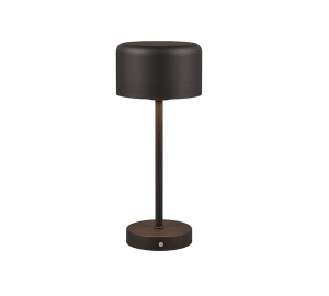 Jeff czarny mat akumulator LED 3 step dim. 1,5W 3000K Lampka stołowa ściemnialna