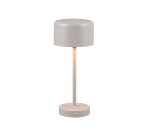 Jeff szary akumulator LED 3 step dim. 1,5W 3000K Lampka stołowa ściemnialna