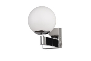 Kula chrom E14 IP44 Kinkiet łazienkowy z włącznikiem