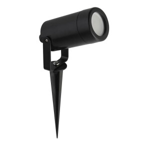 Spikey czarny GU10 IP44 Reflektor ogrodowy