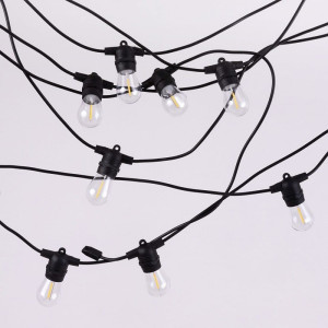 Solarna Girlanda ogrodowa 10m. LED 10xG45 E27 0.3W 2700K IP65