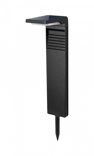 SSO-2 solar czarny PIR LED 4000K IP65 Lampa stojąca zewnętrzna solarna
