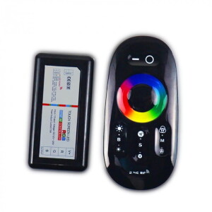 Sterownik czarny RGB dotykowy 18A 216W RF
