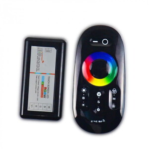Sterownik czarny RGBW dotykowy 24A 288W RF