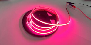 LED COB 5m. dim. 45W 480 9W/m różowa 12V IP20 Taśma ściemnialna