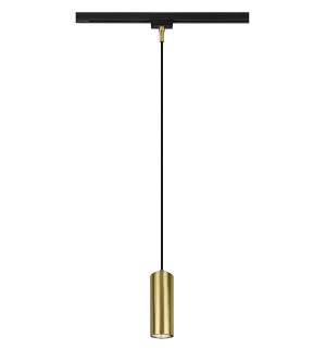 Marley mosiądz mat Ø 6cm. GU10 do systemu szyn 2-fazowych DUOLINE Lampa wisząca