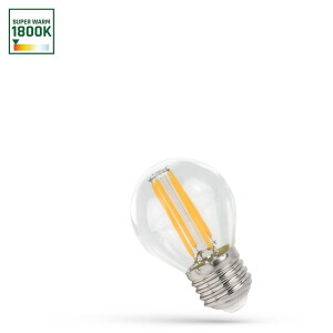LED kulka E27 6W COG WW 1800K ciepła Żarówka filamentowa