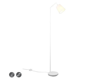 Buddy biały mat E27 Lampa podłogowa stojąca ( 1 szt. dostępna od ręki. Wysyłka 24 h. )