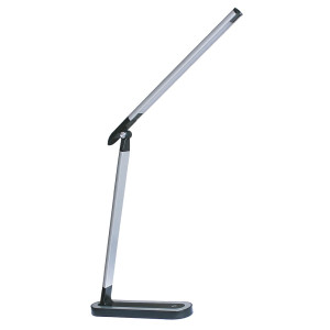 MADERA czarno-srebrna LED 3 step dim. 7W 4000K Lampa biurkowa ściemnialna