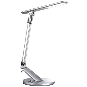 OPTIMUM srebrna LED 7 step dim. 3000K-6000K timer Lampa biurkowa ściemnialna