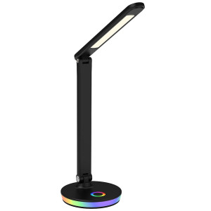 NEPTUN czarna LED 3 step dim. 7W 4000K+RGB Lampa biurkowa ściemnialna