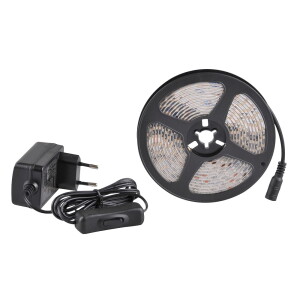 Zestaw: taśma LED 9W 24V 2m IP65 4000K zasilacz, włącznik ON/OFF