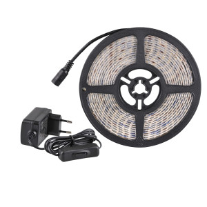 Zestaw taśma LED 5m 44W 24V IP65 4000K zasilacz, włącznik ON/OFF