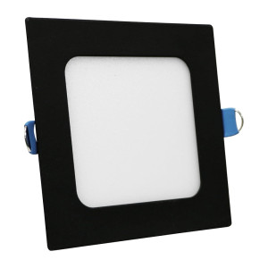 RIGEL S118 czarna kwadrat szer. 12cm. LED 4,8W 4000K 550lm Oprawa podtynkowa z zasilaczem (Dostępne 4 szt. od ręki. Wysylka 24H)