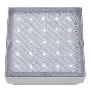 Walkover biały LED 1,4W 7000K IP68 Oprawa dogruntowa kwadratowa