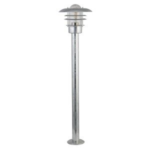 Conrad srebrny wys. 98cm. E27 IP44 Lampa ogrodowa stojąca