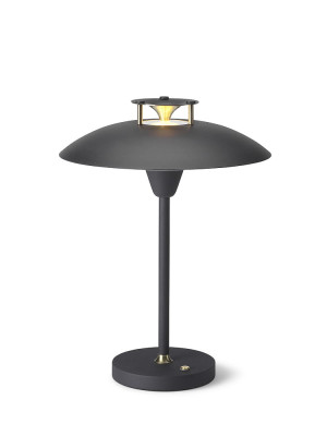Stepp 1-2-3 czarny Ø22 akumulator LED 3 step dim. 2,5W 2700K IP54 Zewnętrzna lampka stołowa zasilania akumulatorem