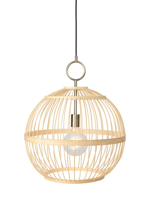 Stockholm edycja nordycka naturalne drewno Ø 50cm. E27 Lampa wisząca