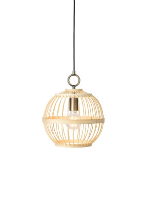 Stockholm edycja nordycka naturalne drewno Ø 30cm. E27 Lampa wisząca