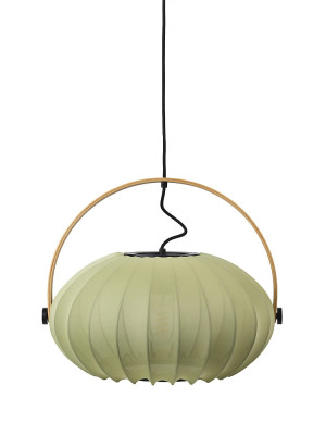 DC Textile leśna zieleń | dąb Ø 40cm. E27 Lampa wisząca