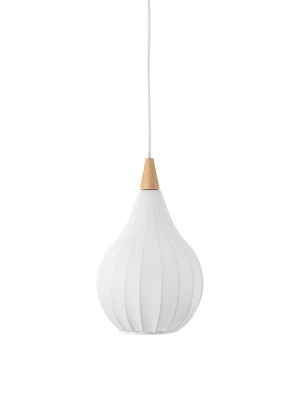 Drops Textile biały Ø 23cm. E27 Lampa wisząca