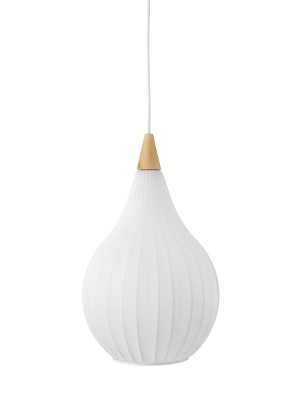 Drops Textile biały Ø 30cm. E27 Lampa wisząca